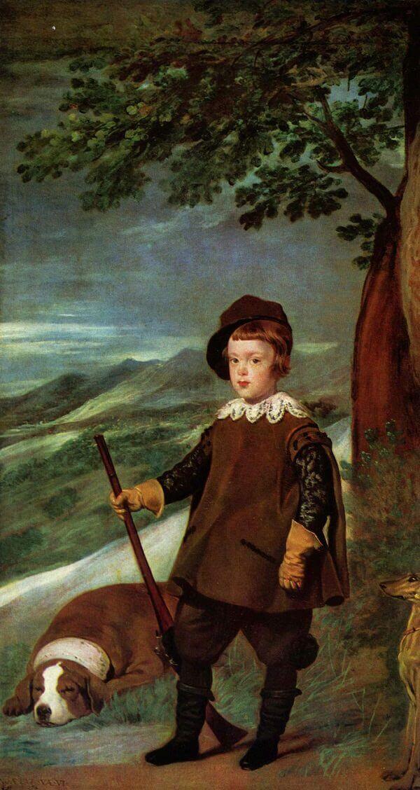 Prince Baltasar Carlos in Hunting Dress, 1635 by Diego Velázquez