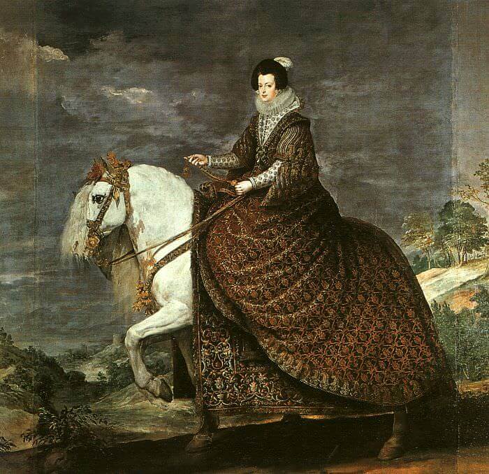 Queen Isabel of Bourbon Equestrian, 1635 by Diego Velázquez